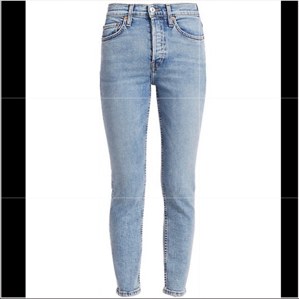 COPY - Re/Done High Rise Ankle Crop mid 90s Jeans 26
